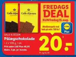 Lidl Pålægschokolade, DKK 48.95, App-pris tilbud