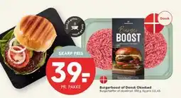 SPAR Burgerboost af Dansk Oksekød, DKK 39 tilbud