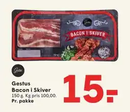 SPAR Gestus Bacon i Skiver, DKK 15 tilbud