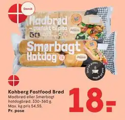 SPAR Kohberg Fastfood Brød, DKK 18 tilbud
