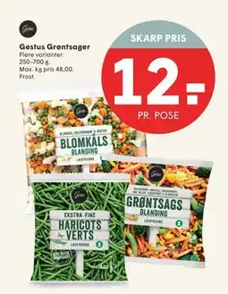 SPAR Gestus Grøntsager, DKK 12 tilbud