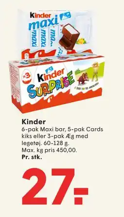 SPAR Kinder, DKK 27 tilbud