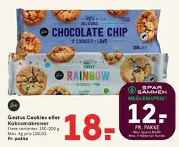 SPAR Gestus Cookies eller Kokosmakroner, DKK 18, App-pris tilbud