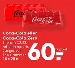 SPAR Coca-Cola eller Coca-Cola Zero, DKK 60 tilbud