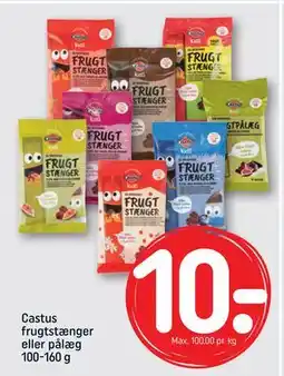 REMA 1000 Castus frugtstænger eller pålæg 100-160 g, DKK 10 tilbud