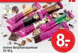 REMA 1000 Anthon Berg marcipanbrød 33-40 g, DKK 8 tilbud