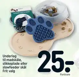 REMA 1000 Underlag til madskåle, slikkeplade eller slowfeeder skål Frit valg, DKK 25 tilbud