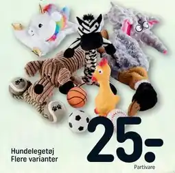 REMA 1000 Hundelegetøj Flere varianter, DKK 25 tilbud