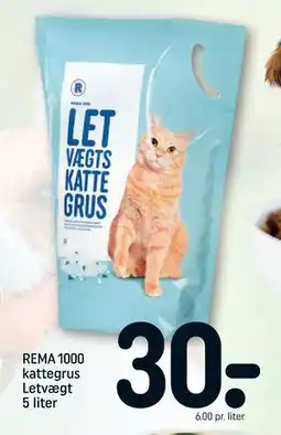 REMA 1000 REMA 1000 kattegrus Letvægt 5 liter, DKK 30 tilbud