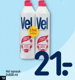 REMA 1000 Vel opvask 2x500 ml, DKK 21 tilbud