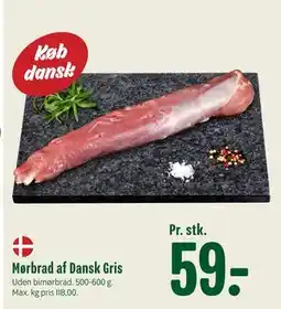 Min Købmand Mørbrad af Dansk Gris, DKK 59 tilbud