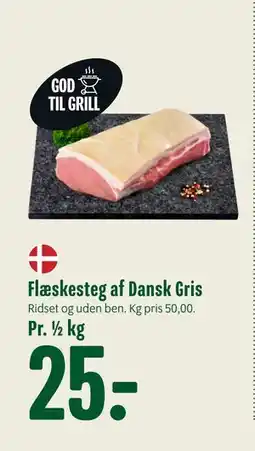 Min Købmand Flæskesteg af Dansk Gris, DKK 25 tilbud