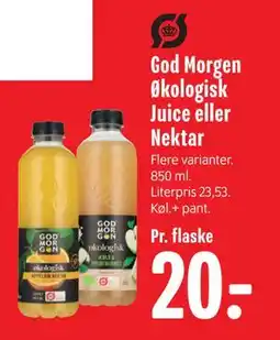 Min Købmand God Morgen Økologisk Juice eller Nektar, DKK 20 tilbud