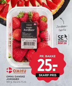 MENY OMHU DANSKE JORDBÆR, DKK 25 tilbud