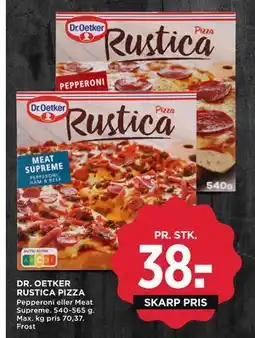 MENY DR. OETKER RUSTICA PIZZA, DKK 38 tilbud