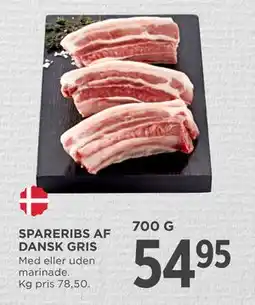 MENY SPARERIBS AF DANSK GRIS, DKK 54.95 tilbud