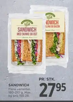 MENY SANDWICH, DKK 27.95 tilbud