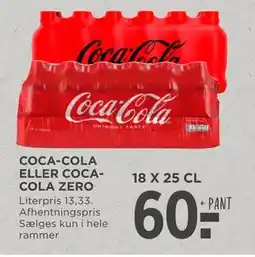 MENY COCA-COLA ELLER COCACOLA ZERO, DKK 60 tilbud