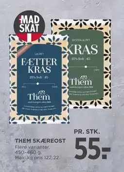 MENY THEM SKÆREOST, DKK 55 tilbud