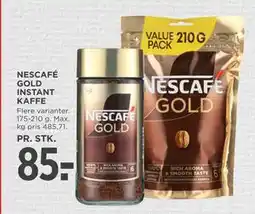 MENY NESCAFÉ GOLD INSTANT KAFFE, DKK 85 tilbud