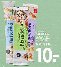 MENY GESTUS FÆRDIG DEJ, DKK 10 tilbud