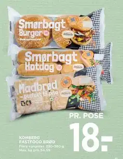 MENY KOHBERG FASTFOOD BRØD, DKK 18 tilbud