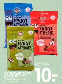 MENY CASTUS FRUGTSTÆNGER, GRINEBIDDER ELLER FIGENPÅLÆG, DKK 10 tilbud