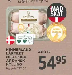 MENY HIMMERLAND LÅRFILET MED SKIND AF DANSK KYLLING, DKK 54.95 tilbud