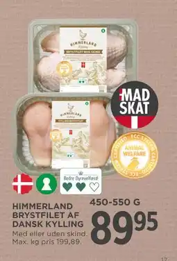 MENY HIMMERLAND BRYSTFILET AF DANSK KYLLING, DKK 89.95 tilbud
