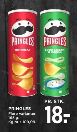 MENY PRINGLES, DKK 18 tilbud