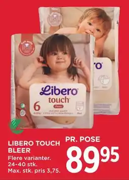 MENY LIBERO TOUCH BLEER, DKK 89.95 tilbud