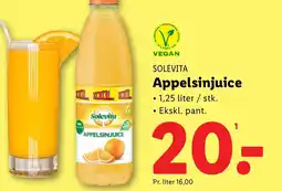 Lidl SOLEVITA Appelsinjuice tilbud