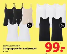 Lidl ESMARAⓇ/ESMARA MEN® Stroptoppe eller undertrøjer tilbud