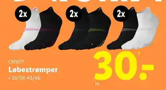 Lidl CRIVITⓇ Løbestrømper tilbud