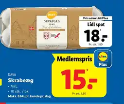 Lidl DAVA Skrabeæg tilbud