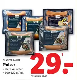 Lidl SLAGTER LAMPE Pølser tilbud