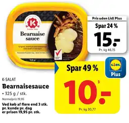 Lidl K-SALAT Bearnaisesauce tilbud
