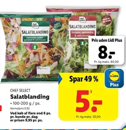 Lidl CHEF SELECT Salatblanding tilbud