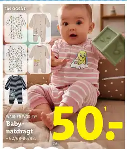 Lidl WARNER WORLDⓇ Baby- natdragt tilbud