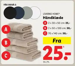 Lidl LIVARNO HOME® Håndklæde tilbud