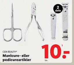 Lidl CIEN BEAUTY® Manicure- eller pedicureartikler tilbud