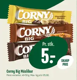 Min Købmand Corny Big Müslibar tilbud