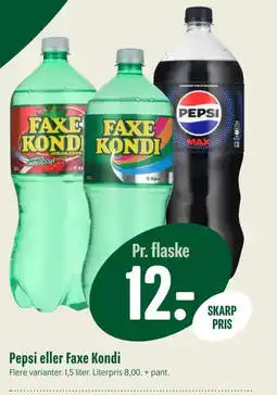 Min Købmand PEPSI eller FAXE KONDI tilbud