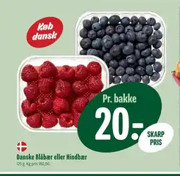 Min Købmand Danske Blåbær eller Hindbær tilbud