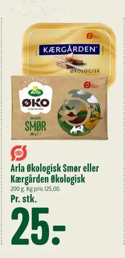 Min Købmand ARLA Økologisk Smør eller Kærgården Økologisk tilbud