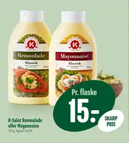 Min Købmand K-Salat Remoulade eller Mayonnaise tilbud