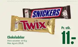 Min Købmand Chokoladebar tilbud