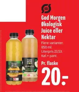 Min Købmand God Morgen Økologisk Juice eller Nektar tilbud