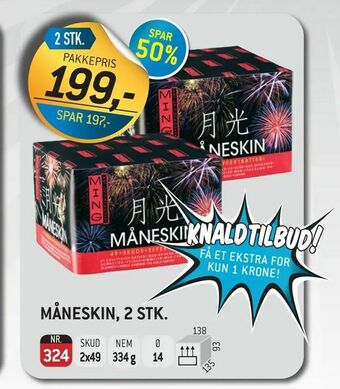 Thansen Måneskin, 2 stk tilbud