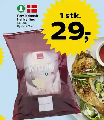 Dagli'Brugsen Fersk dansk hel kylling tilbud